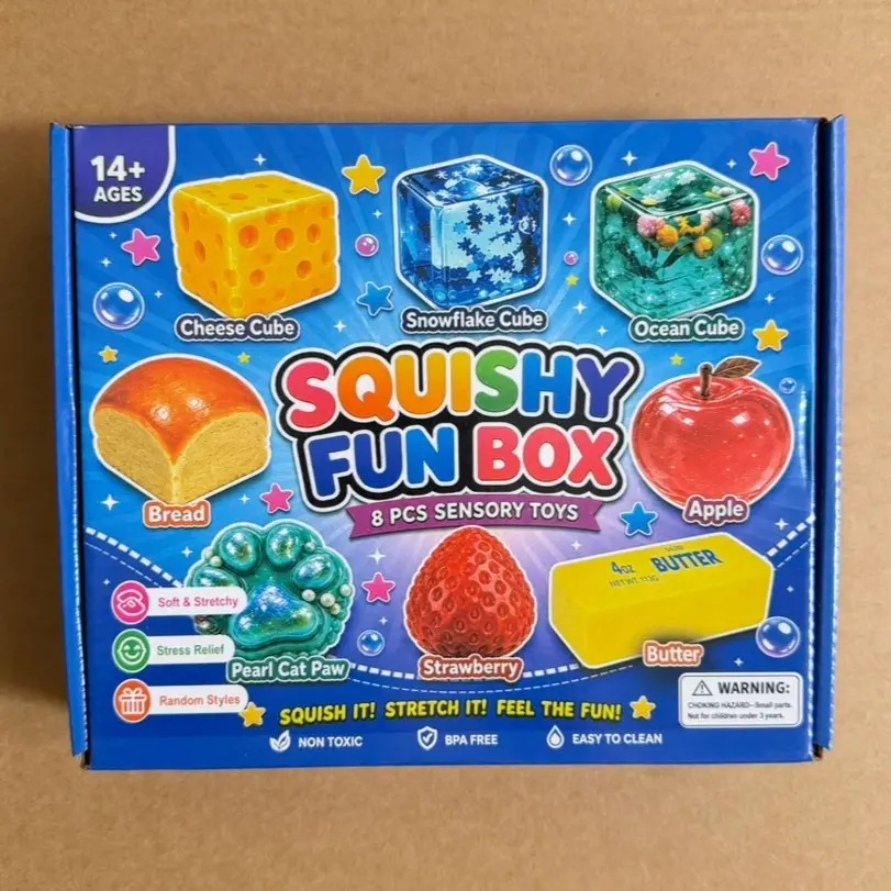 8-Piece Boxed Maltose Stress-Relief Set, Perfect for Relaxing and Unwinding, Ideal Gift for Friends and Family