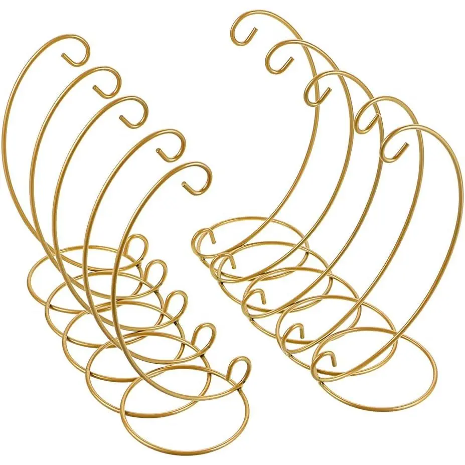 10 count  Ornament Display Stand Holder Iron Ornament Hanger Stands | Metal Tabletop Ornament Stands for Display, Ornament  Racks for   Balls,  Ball, Air  Terrarium
