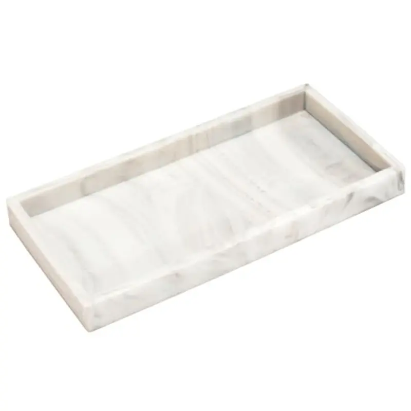 2 White Silicone Rectangular Decor Trays, Vanity & Bathroom Storage Trays, Tub & Sink Organizer, Home Bathroom Decor & Storage, Bathroom Organization, Fall Cosmetic Organizer, Back to School Supplies