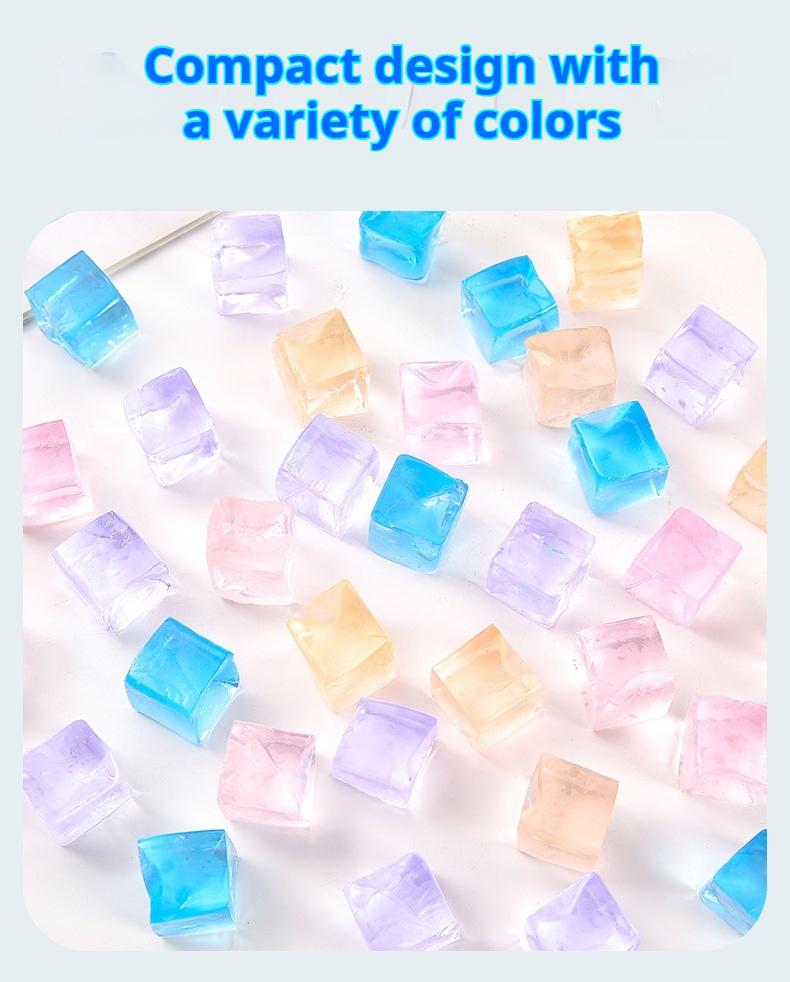 Creative Ice Cube Squishy Stress Relief Jelly Toy