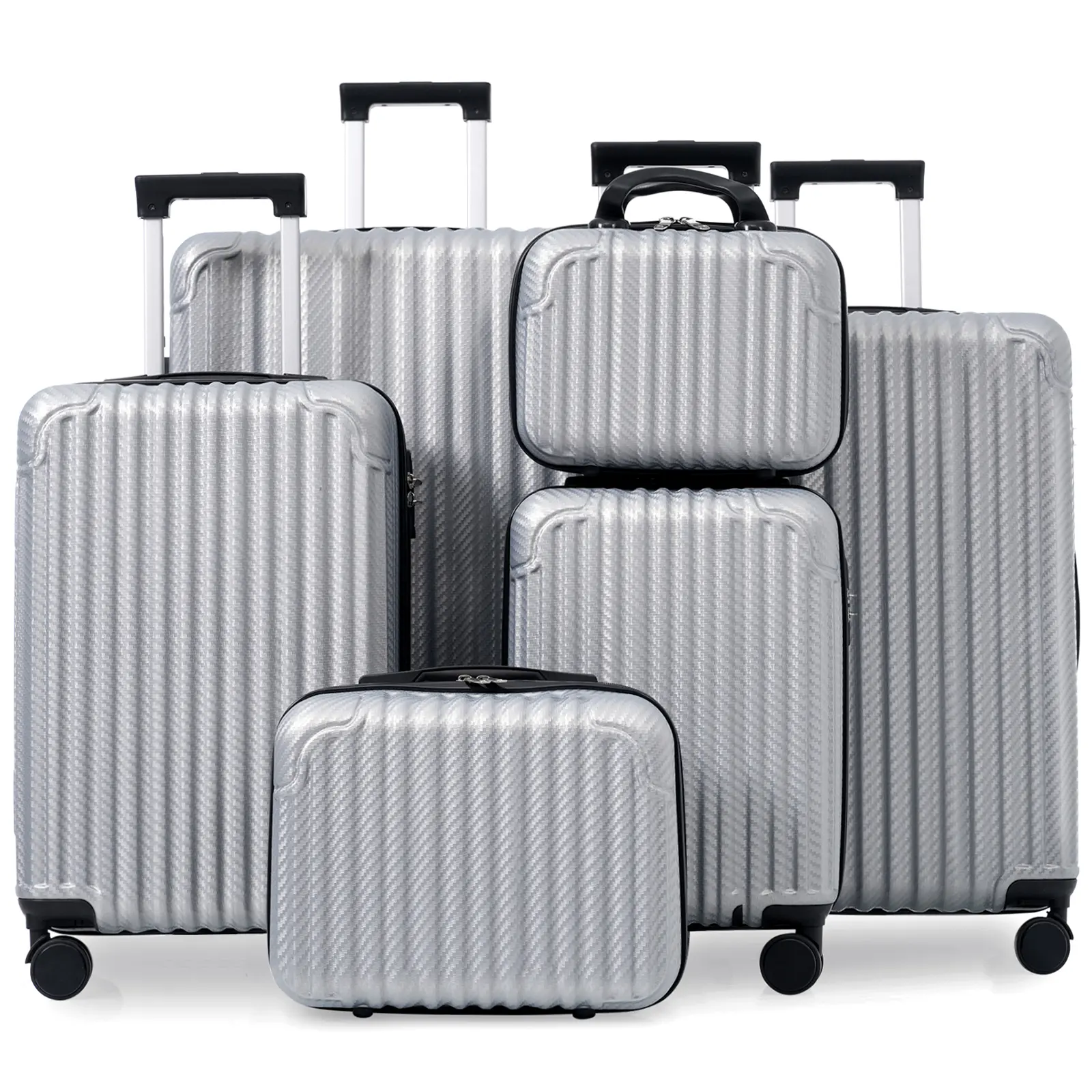 ARCH 6-Piece Luggage Set Durable Hardshell ABS Suitcase with Spinner Wheels TSA Lock Side Hooks Lightweight Carry-On Checked Luggage Travel Suitcases Set for Travel Vacation Business Trip, Home Furniture and Household Product Search Terms