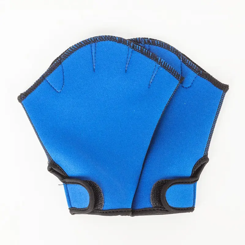 Surfing Microfibe Swimming Gloves Water-resistant Aquatic Training Mittens For Swim, Dive & Fitness | Secure Wrist Strap Design
