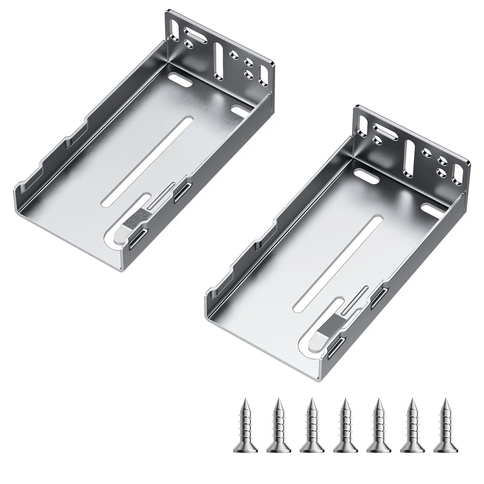 VEVOR Drawer Slides Brackets, 10 Pairs Drawer Rails for 100 LBS Side Mount Ball Bearing Rail, Heavy Duty Cabinet Drawer Bracket for Dresser Drawer Track Runners, Kitchen Replacement Part for DIY