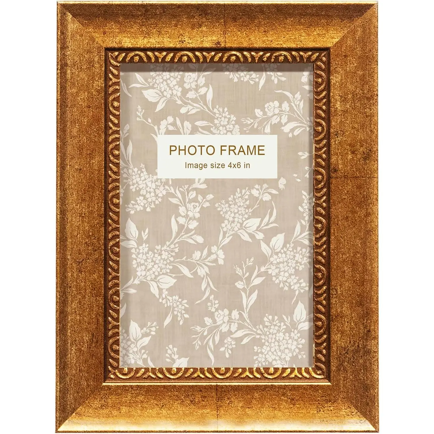 4X6" Vintage Picture Frame for Wall Hanging or Tabletop| Home Photo Frame,Wall Decor Gift for Living Room, Kitchen, Office