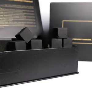Novelty Premium Coconut Shell Charcoal Cubes, 25mm, 72 Pieces, 1kg Box, Natural Long Lasting Clean Even Burn, Low Ash, No Chemicals