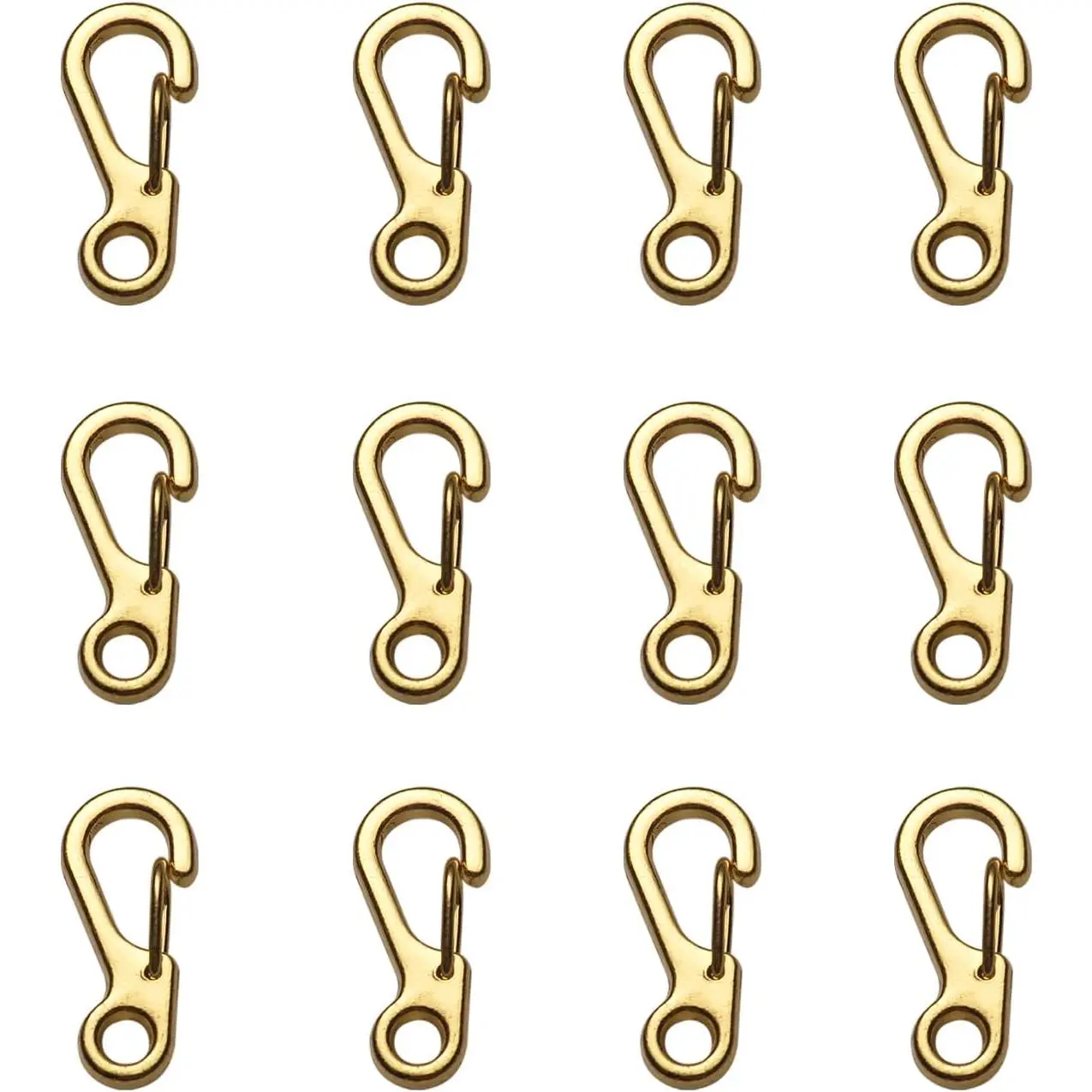Mini Carabiner Clip Spring Snap Hook Buckle Clasps for Paracord  Backpack Bottle Outdoor Camping Accessories