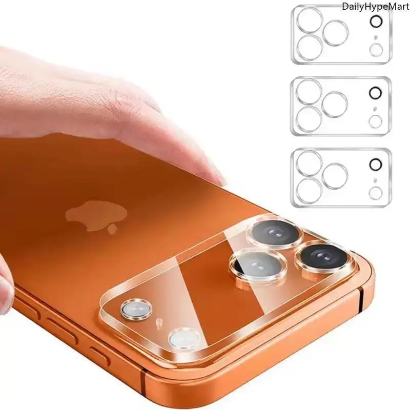 Clear Tempered Glass Camera Lens Protector for iPhone Series