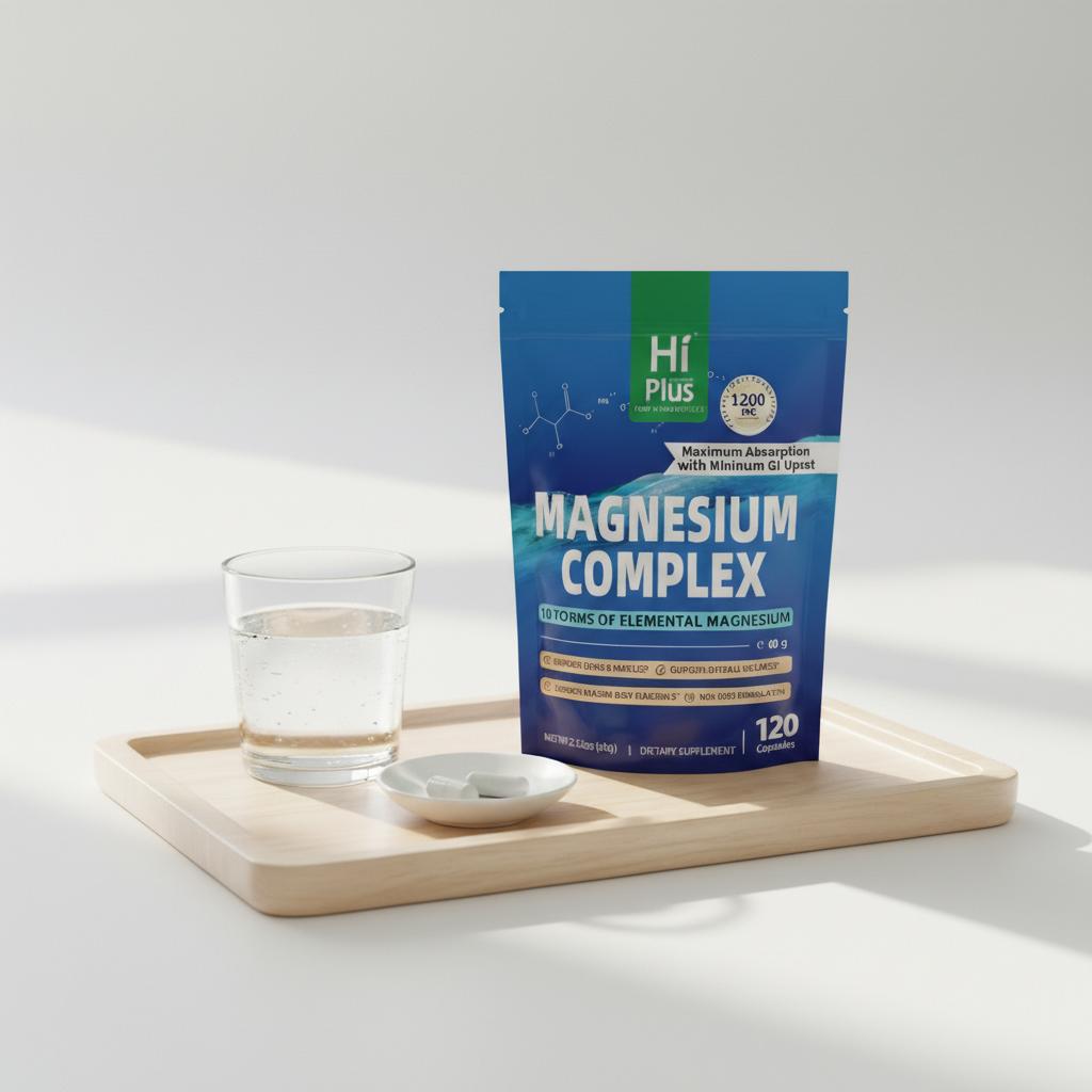 HiPlus Magnesium Complex 10 Essential Magnesium Supplement 1200mg Supports Energy and Relaxation for Active Fitness, Dietary Routine, and Muscle Wellness, 120 Capsules HiPlus Magnesium Complex 10 Essential Magnesium Supplement 1200mg Supports Energy and Relaxation for Active Fitness, Dietary Routine, and Muscle Wellness, 120 Capsules