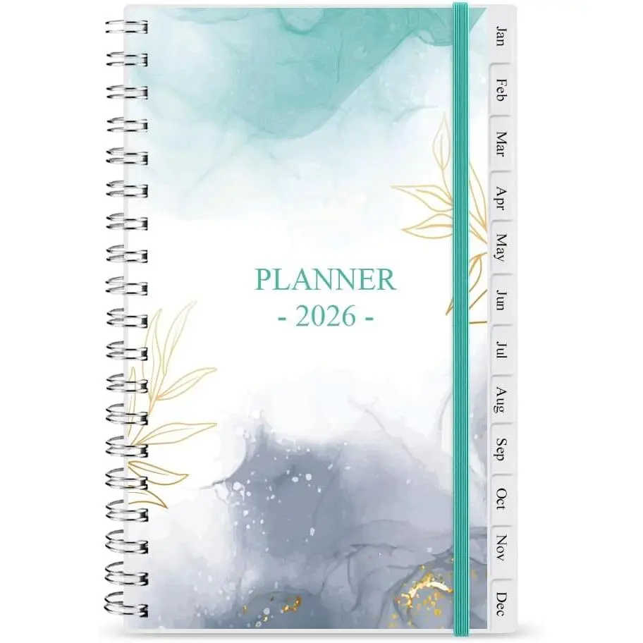 2026 Pocket Planner/Calendar - A6 Weekly & Monthly Organizer Notebook & Journal to Track Goals, Easy to Organize Your Daily Life, Medium 3.75" x 6.75", Teal