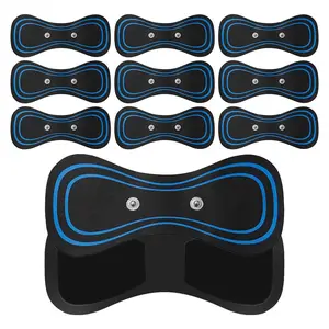 10/20pcs Electric Neck Massager Reusable Gel Pads Trainer Hip Exerciser Replacement Slimming Tens Body Massager Patch Muscle Stimulator Sticker Hydrogel Electrode Pads Accessories