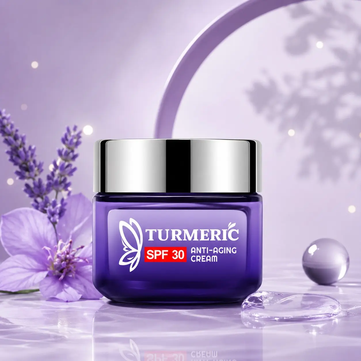 Turmeric Vitamin C Cream, Brightening Spot Reducer, Fine Line Smoother, Deep Hydration, Firming Mature Skin Repair