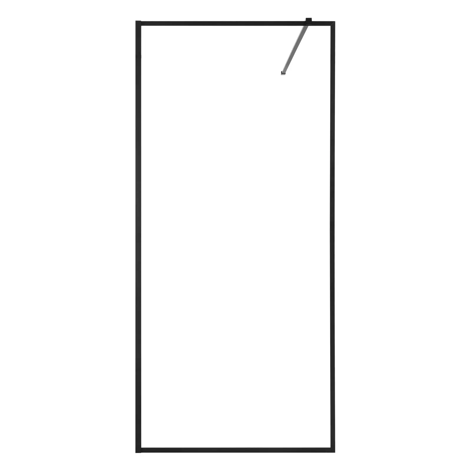 Fixed Glass Shower Panel, Full Framed Fixed Shower Screen, Aluminum Alloy Construction, Watertight Design for a Dry Bathroom, Clear and Strong for Daily Use, Easy Cleaning Lasting Shine