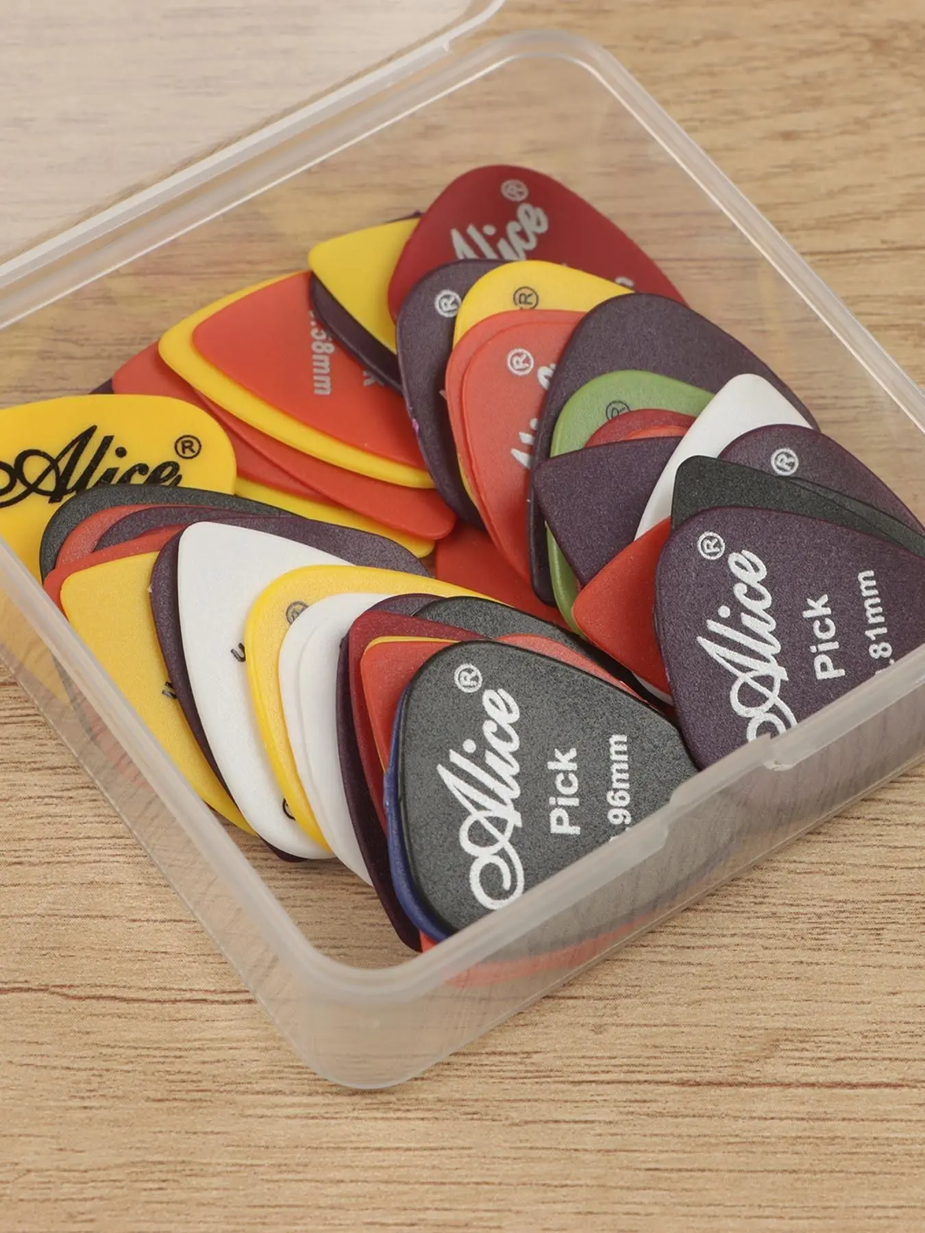 18pcs/50pcs 100D Guitar Pick Set, High-quality ABS Material Pick, Durable, Diverse Colors, Suitable for Acoustic Guitar, Electric Guitar and Bass, A Gift for Guitar Lovers, Accessories