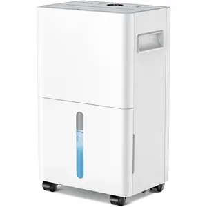 21 Pint Dehumidifier for Basement and , 1500 Sq Ft Portable Dehumidifier with Drain Hose, Quiet  Humidity Control for RV, Bedroom & Bathroom, Auto Defrost, 24H Timer