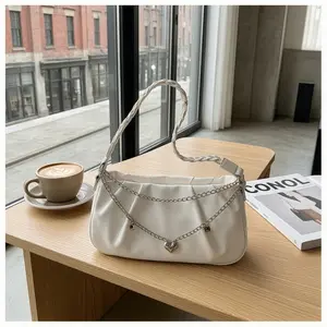 Trending for Spring 2026A stylish, minimalist, and trendy women's bag—versatile enough to be worn as a shoulder bag, underarm bag, or handheld bag.