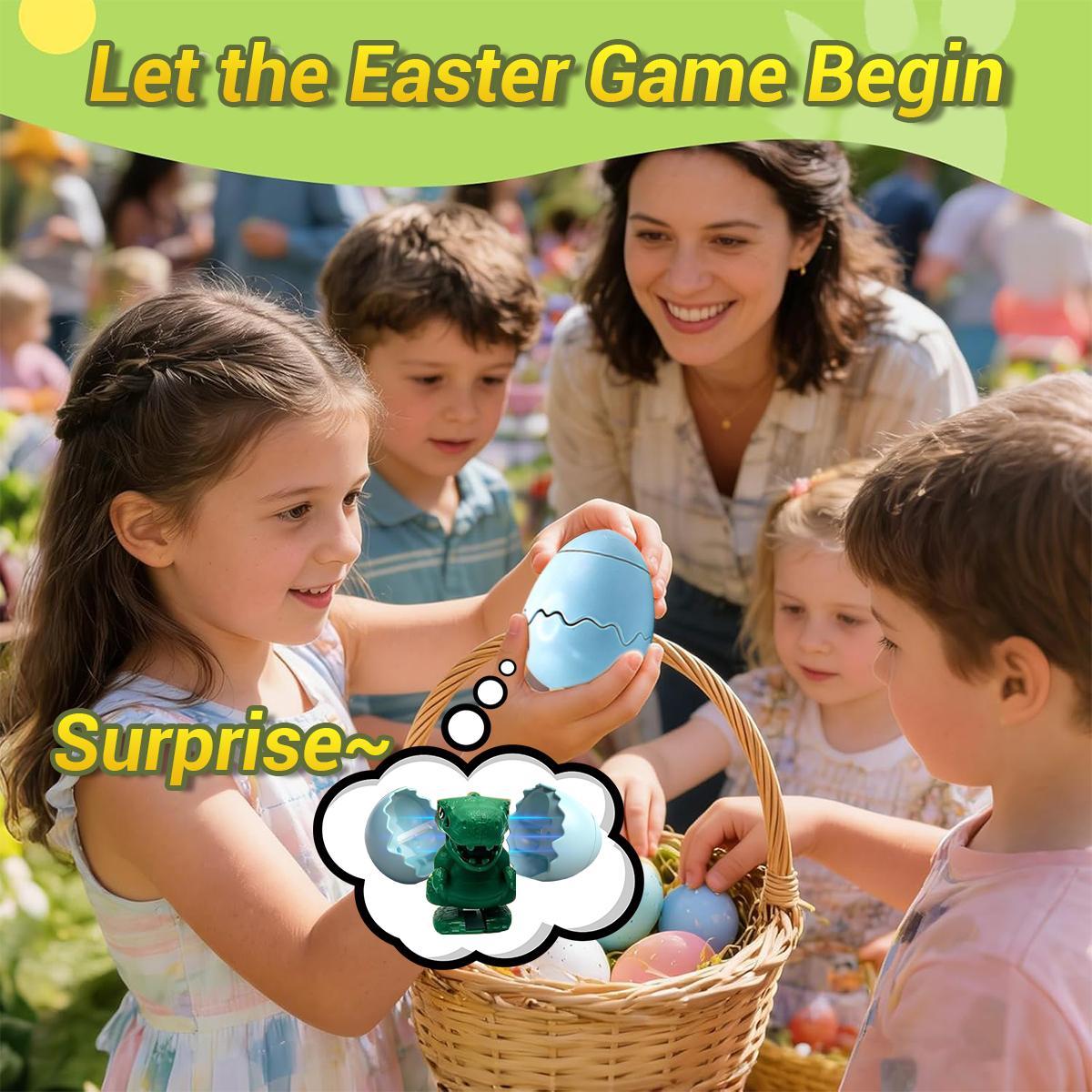 Wind-Up Surprise Eggs, Hatching Dinosaur Egg Toy for Kids, Rotate the Egg to Hatch a Walking Animal, Reusable Clockwork Fun Animal Toy for Boys and Girls, Idea Gift Easter Basket Stuffers Wind-Up Surprise Eggs, Hatching Dinosaur Egg Toy for Kids, Rotate the Egg to Hatch a Walking Animal, Reusable Clockwork Fun Animal Toy for Boys and Girls, Idea Gift Easter Basket Stuffers