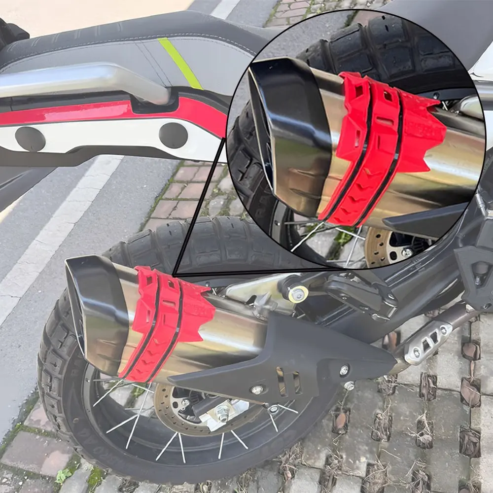 Motorcycle Modification Accessories, Colorful Exhaust Pipe Heat Resistant Gasket, Shockproof Exhaust Pipe Ring, Off-Road Motorcycle Parts