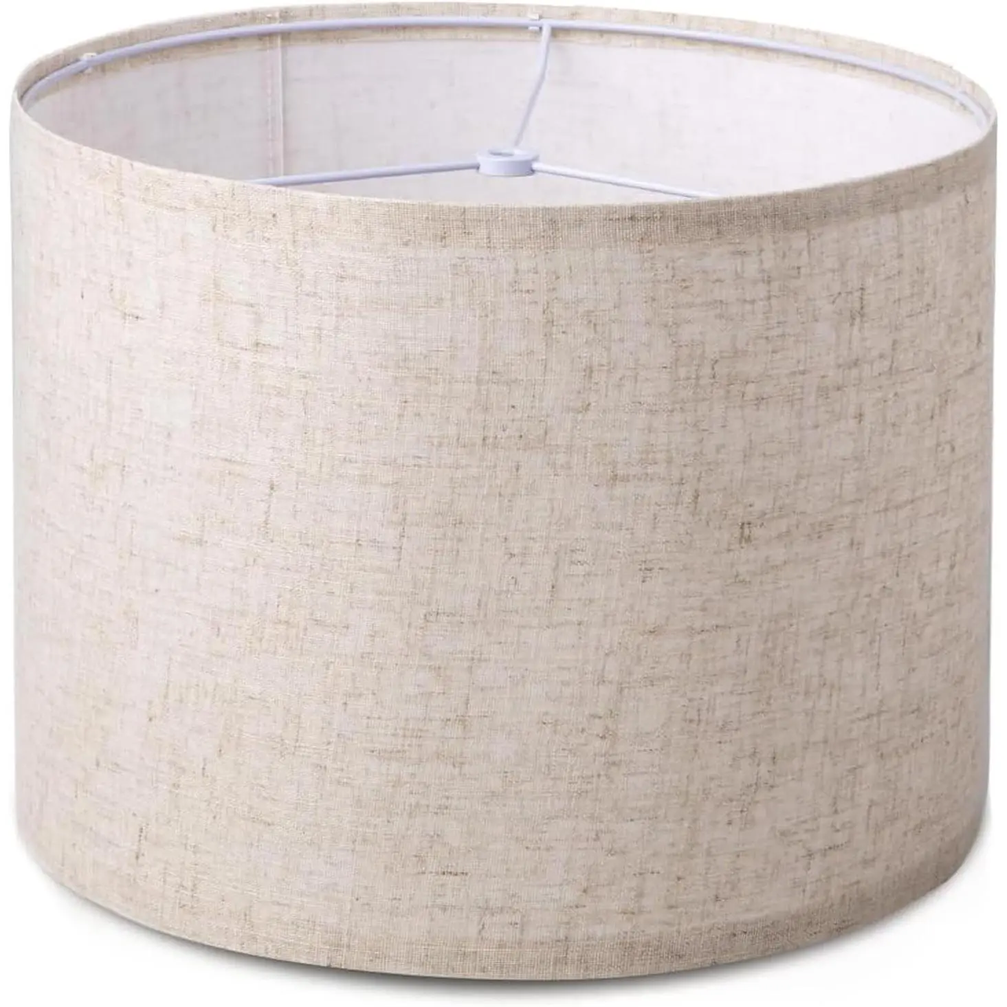 Lamp Shade for Table Lamps, Drum Lampshade for Floor Lamps, ,Modern Fabric Lampshade, Easy Assembly Replacement Lamp Shade Spider Fitter