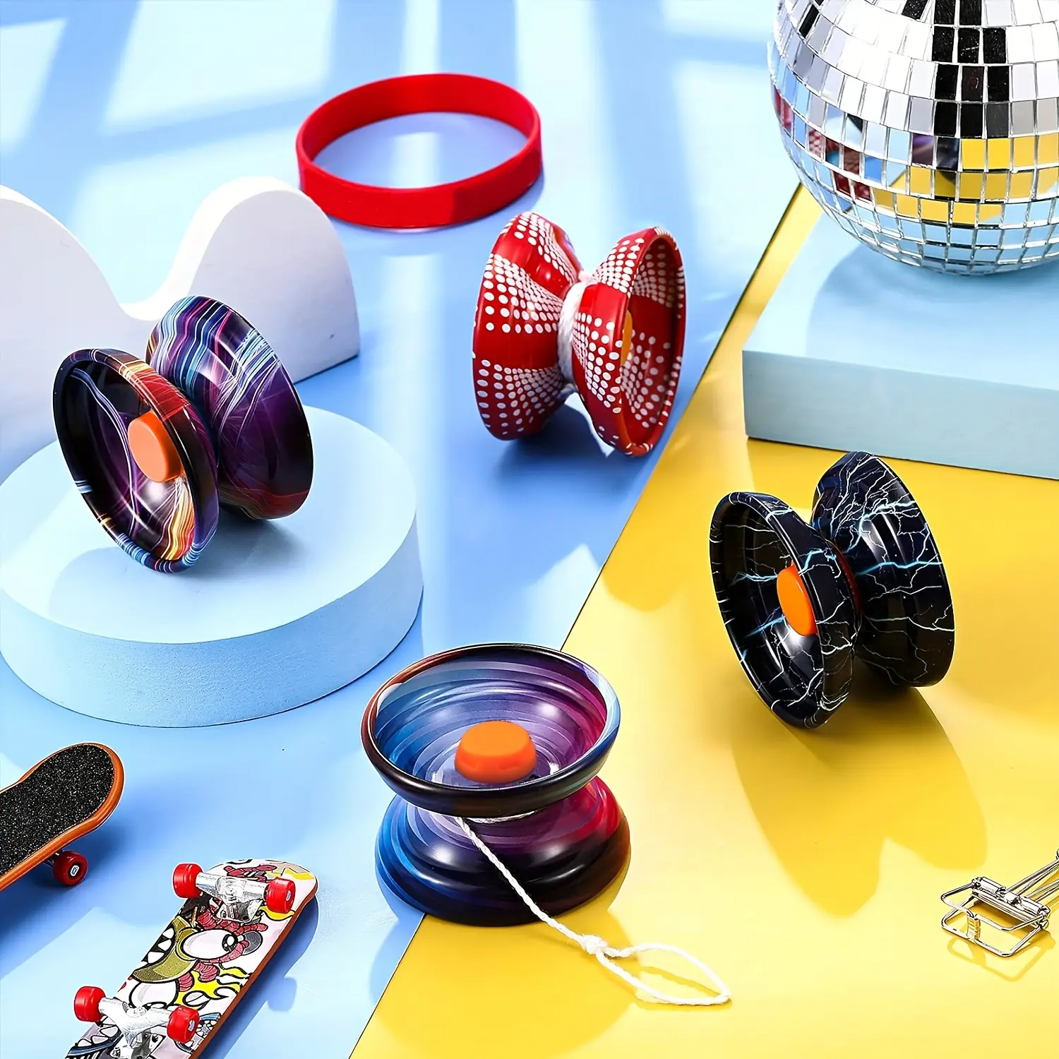 1pc High-Speed Metal Yo-Yo with Rotating Rope - Detachable DIY Yo-Yo Suitable for Beginners & Experts, Spin for Performances, Spinning Demonstrations, Casual & Competitive Use