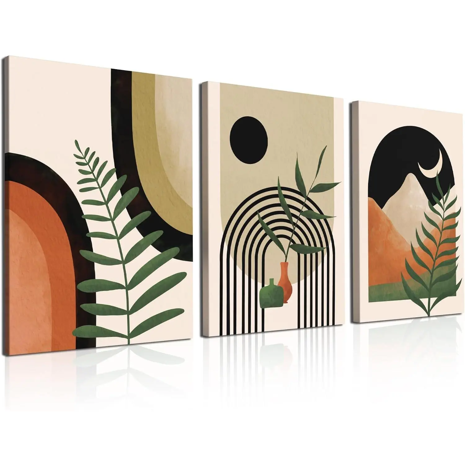 Set of 3 Colourful Line Art Canvas Wall Art  Female Line Drawing Prints  Minimalist Woman Art for Bedroom 16x24in Ready to Hang