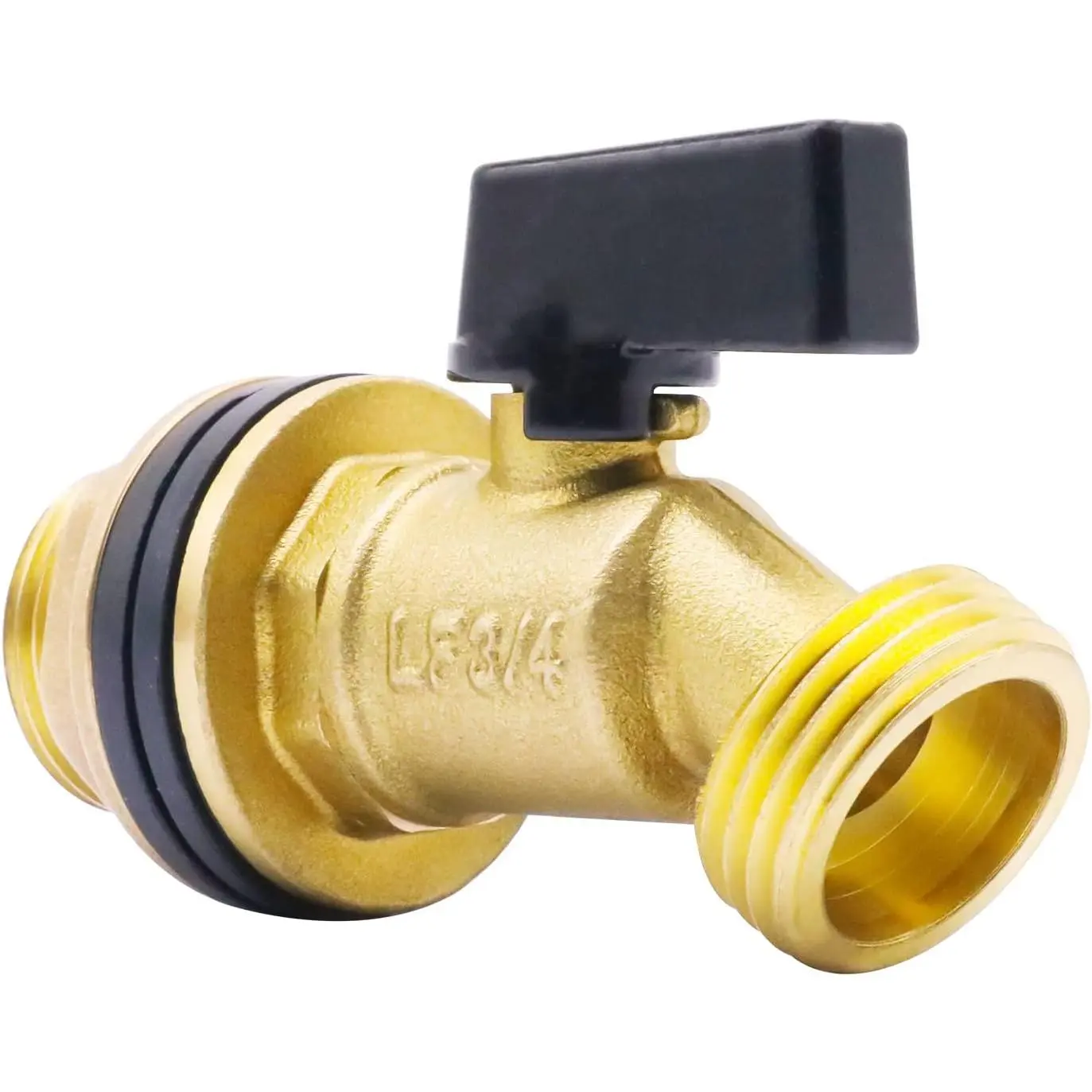 rain barrel spigot kit, 3/4" GHT brass water barrel spigot kit | with bulkhead fitting,spigot for rain barrel accessories 50,55 gallon barrel bucket hose connector for rain water collection