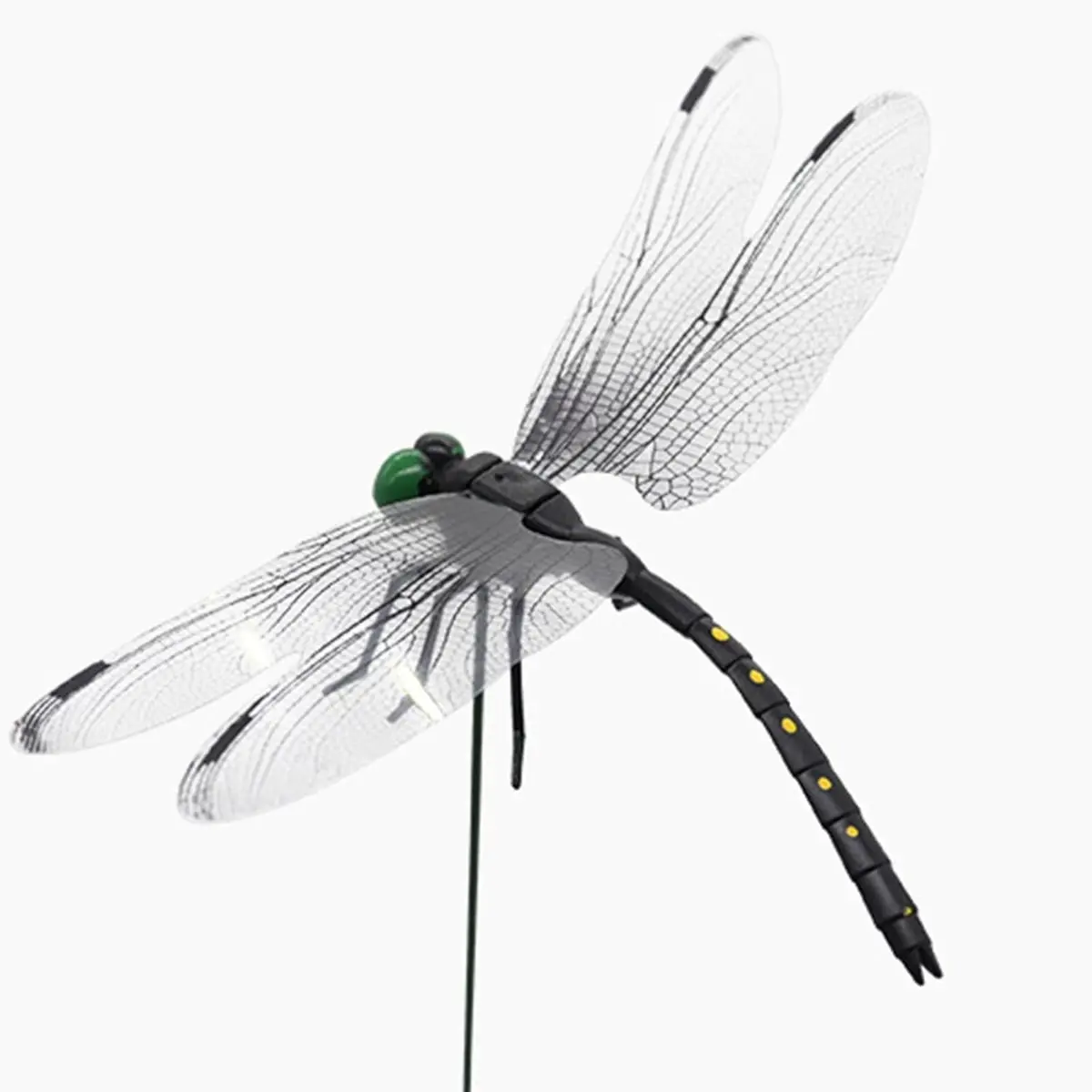 3D Realistic Dragonfly Clips Set of 20 - Portable Artificial Dragonfly Hat Clip for Repelling Wasps & Bugs - Weatherproof Insect Deterrent Storage Solution for Yard, Patio, Fishing and Hiking