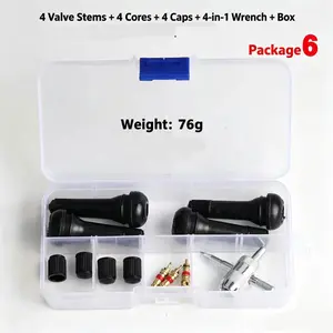 Valve Stem Core Set of 13 Pieces, Essential Car Maintenance Tools, Durable Valve Stems for Reliable Performance, Easy Installation