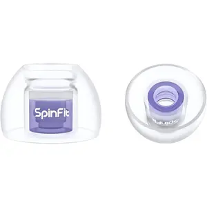 Omni for True Wireless Earbuds & IEMs - M Patented Silicone Replacement Eartips (1 Pair, 3.7 mm Nozzle Dia.)
