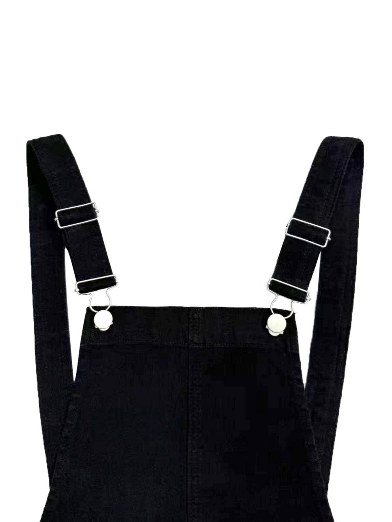 Women's Pocket Denim Overalls, Button Casual Fashion Overalls for Daily Wear, Ladies Clothes for Summer, Everyday