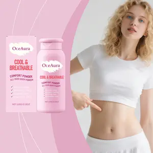 Refreshing Body Powder for Summer, Icy Cool & Odor Resistant, Long-Lasting Dry & Anti-Chafing, Large Size for Home & Outdoor