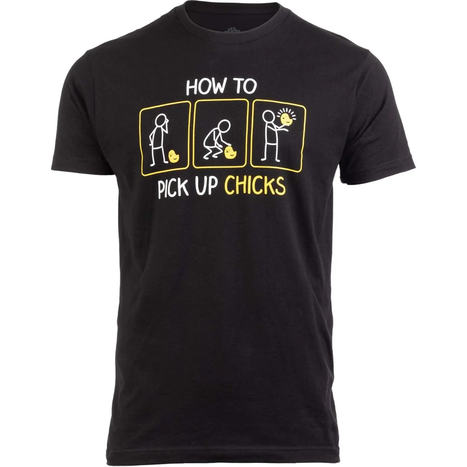 Funny Stick Figure Duck Tutorial Humor Novelty Tee.funny graphic tee, visual pun shirt, novelty t-shirt