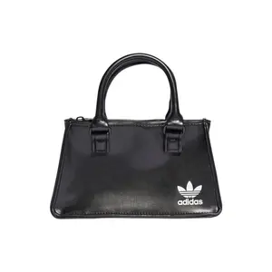 Adidas Originals x Ksenia Schnaider Co-Branded Vegan Leather Zippered Casual Handbag for Women in Black