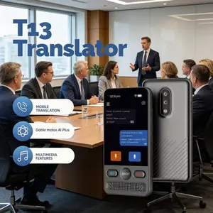 Ai Language Translator, Real-Time Voice and Image Translation, Smart Mini Ai Chat Robot, Ideal for Business Travel and Learning