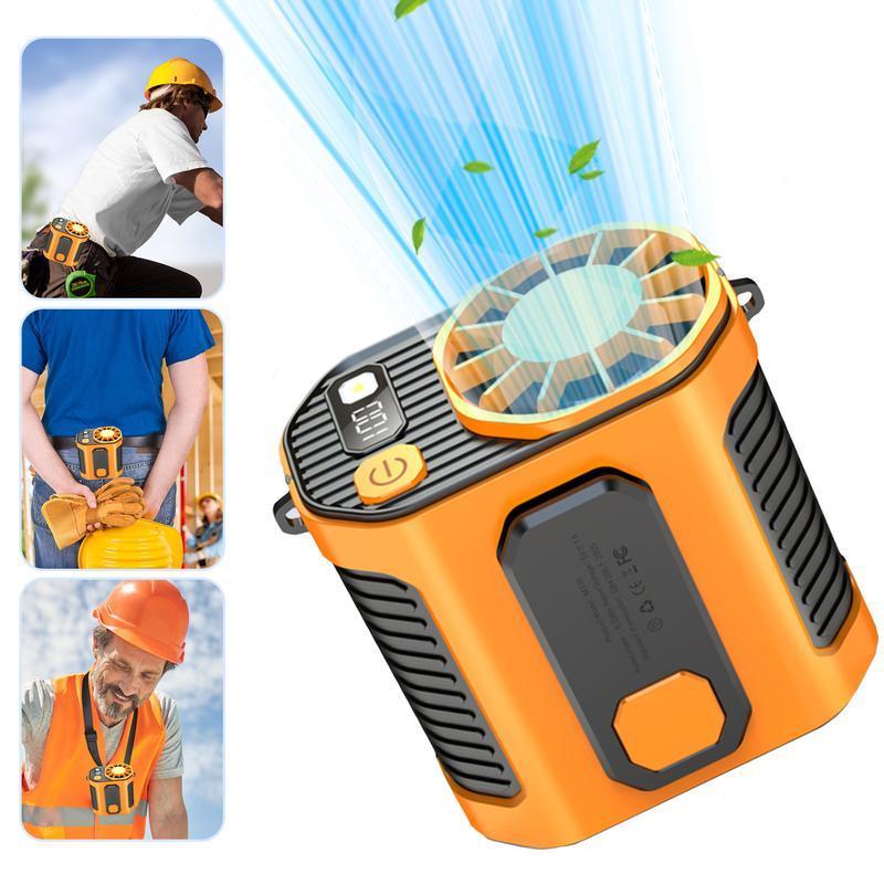 PADOX Personal Portable Waist Clip Fan,Rechargeable 5000mAh Battery Power bank,10Speeds Strong Airflow,LED Light,up to 8H of Working Time,Hands-Free Hanging Neck Fan,Wearable Belt Fan for Camping,Outdoor,Jobsite,Farms,Fishing #SummerWins #DealsForYouDays PADOX Personal Portable Waist Clip Fan,Rechargeable 5000mAh Battery Power bank,10Speeds Strong Airflow,LED Light,up to 8H of Working Time,Hands-Free Hanging Neck Fan,Wearable Belt Fan for Camping,Outdoor,Jobsite,Farms,Fishing #SummerWins #DealsForYouDays
