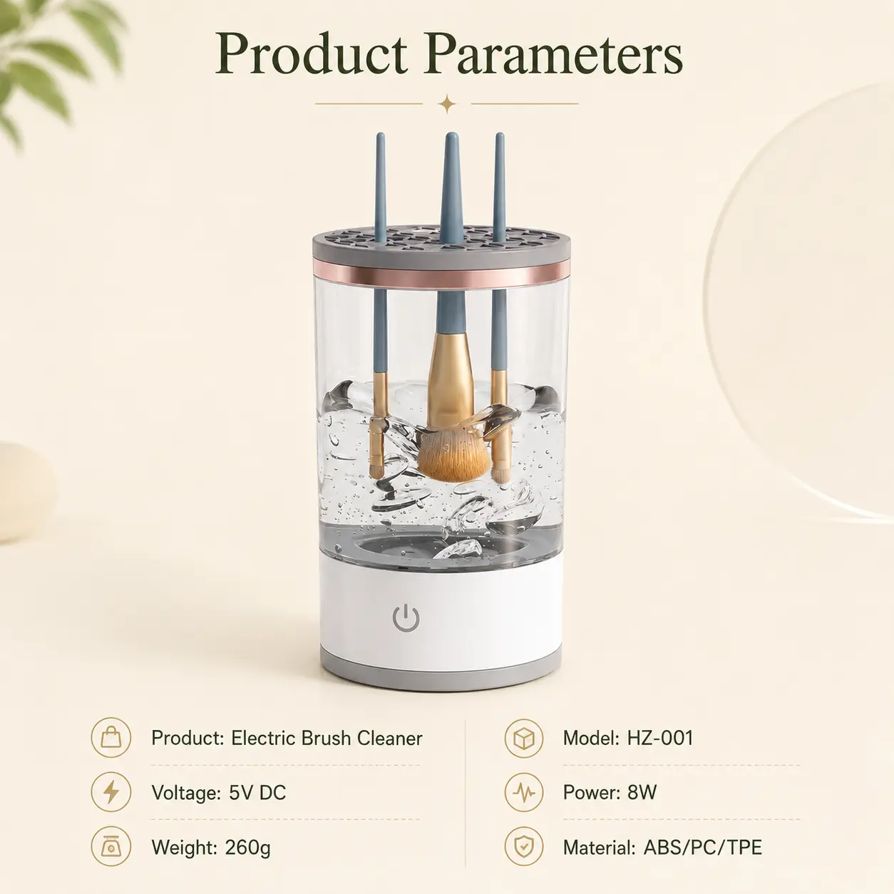 1Pcs Compact 3-in-1 Electric Cosmetic Makeup Brush Cleaner - 7000 RPM Automatic Cleaning Machine with Dryer & Multi-Fit Dust-Proof Organizer, USB Rechargeable Beauty Tool, Ideal Home Supplies Gift, Makeup Brush Cleaners
