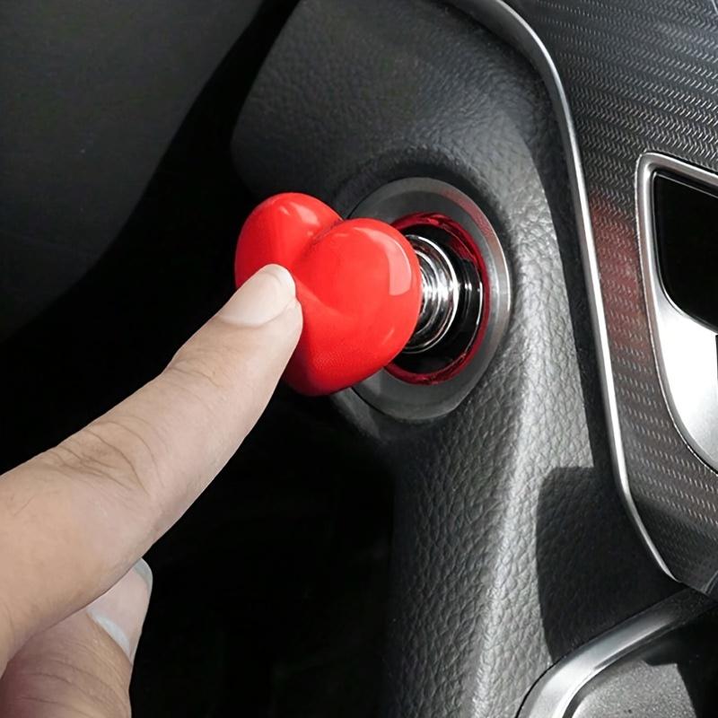 1 Piece Car Start Button Sleeve-Durable Pp Material, Easy One-Click Ignition Ring Protector, Improve Car Interior Decoration Effect button decorative sticker cover trim