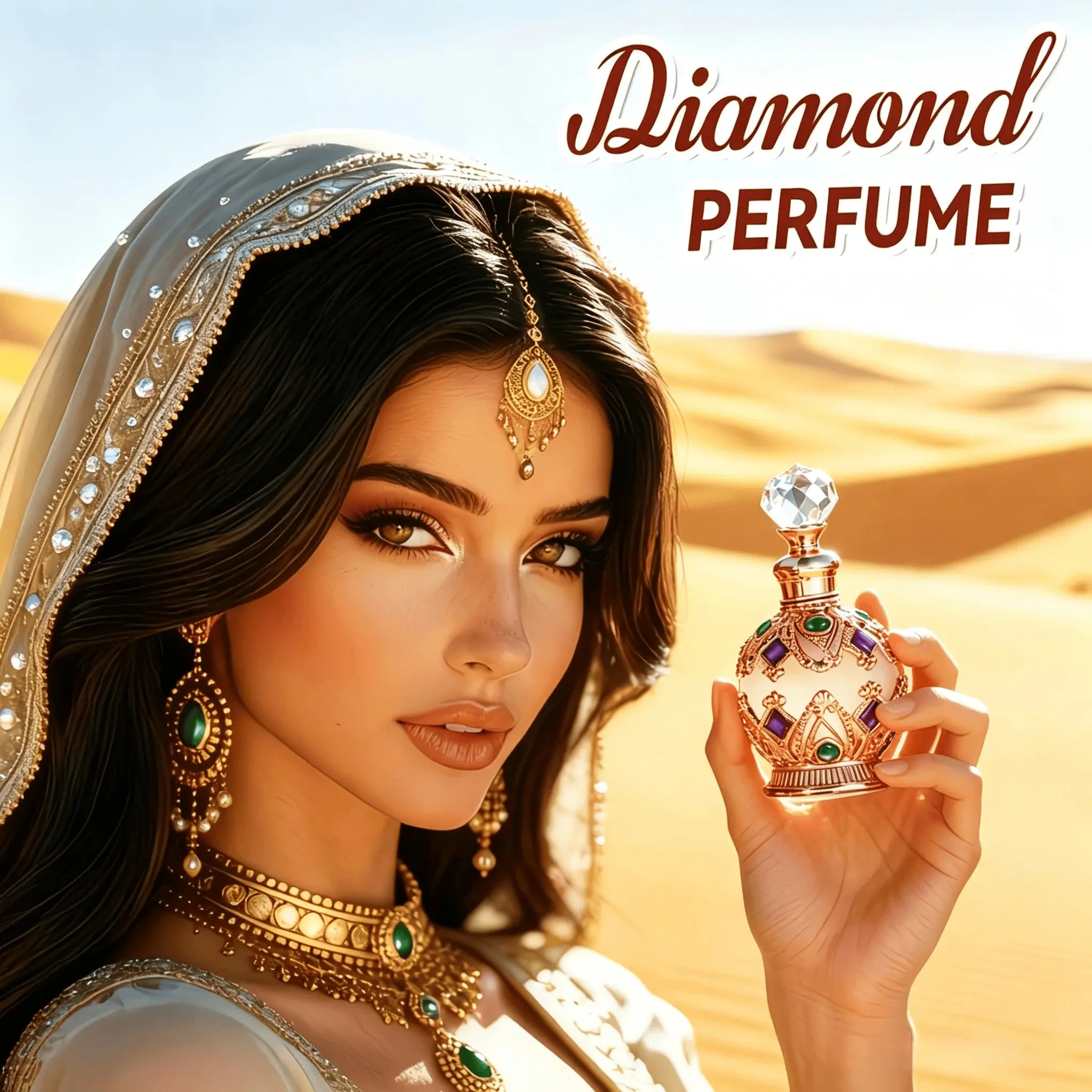 Dubai Women's Perfume Oil Scent, Long-Lasting Fragrance Essence, Arabian Fragrance, 15ML True Self Aroma, Middle Eastern Spray, Fragrance Product