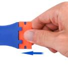 Plastic Razor Scraper, 2 Pack Razor Scraper with 120 Pcs Razor Blades for Removing Glue, Sticker, Decals, Tint from Car Window and Glass(Blue)