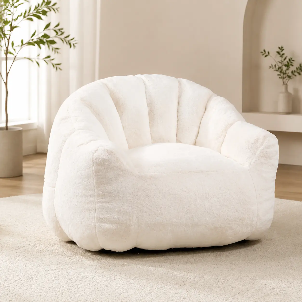 Littleox Bean Bag Chair, Bean Bag Sofa Chair with Armrests Stuffed High-Density Foam, Lazy Sofa Comfy Chairs BeanBag Chair for Adults in Living Room,Bedroom Reading