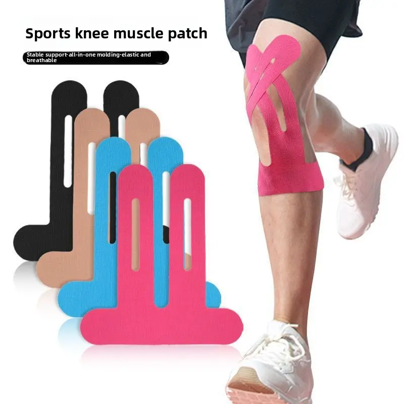 Knee Kinesiology Tape for Runners, Pre-Cut Seamless Design with Advanced Breathable Fabric, Latex-Free Patch for Patella Support with 24/7 Airflow, Knee Tape, Recovery Sports Tapes