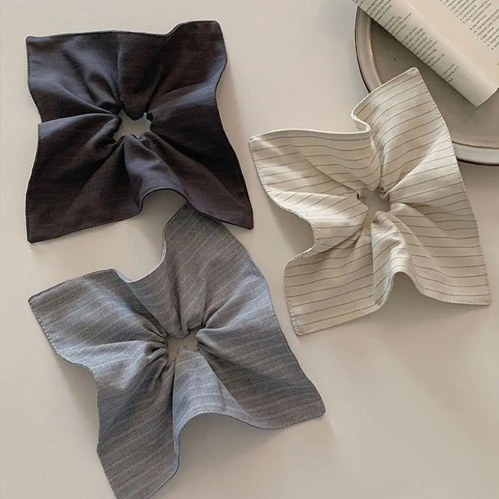 1 Scarf Of  Striped Fabric, Waistband For The Large Intestine,Low-Temperature Ponytail Headband, Hair Accessory