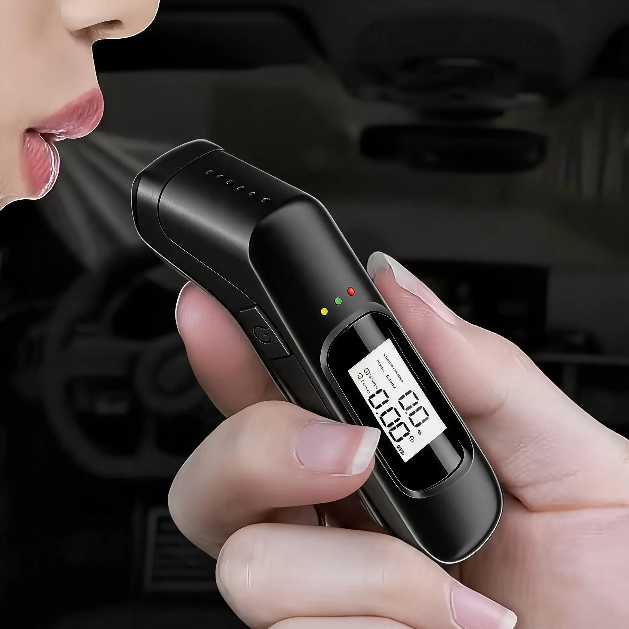 Portable Digital Alcohol Tester, USB Rechargeable, LCD Screen, Extended Battery Life, High Precision, Ideal for Individual Use