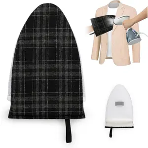 Garment Steamer Ironing Glove - Heat Resistant Mitt for Clothes Steamer Handheld -  Board Pad with Finger Loop - Compatible with Automatic Ironing Machine