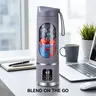 Portable Blender, USB Rechargeable Blender with LED Display for Smoothies and Liquid Diets, Small Juicer Blender for Milkshakes, Home Kitchen Smoothie Maker Appliance #GLOBAL PICKS