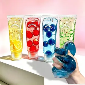 4 styles Fruit Toothpaste Pressure Ball Shape Deformable Soft Toy No Bounce Jam Vaseline Touch ASMR Children and Adults Pressure Toy Gift