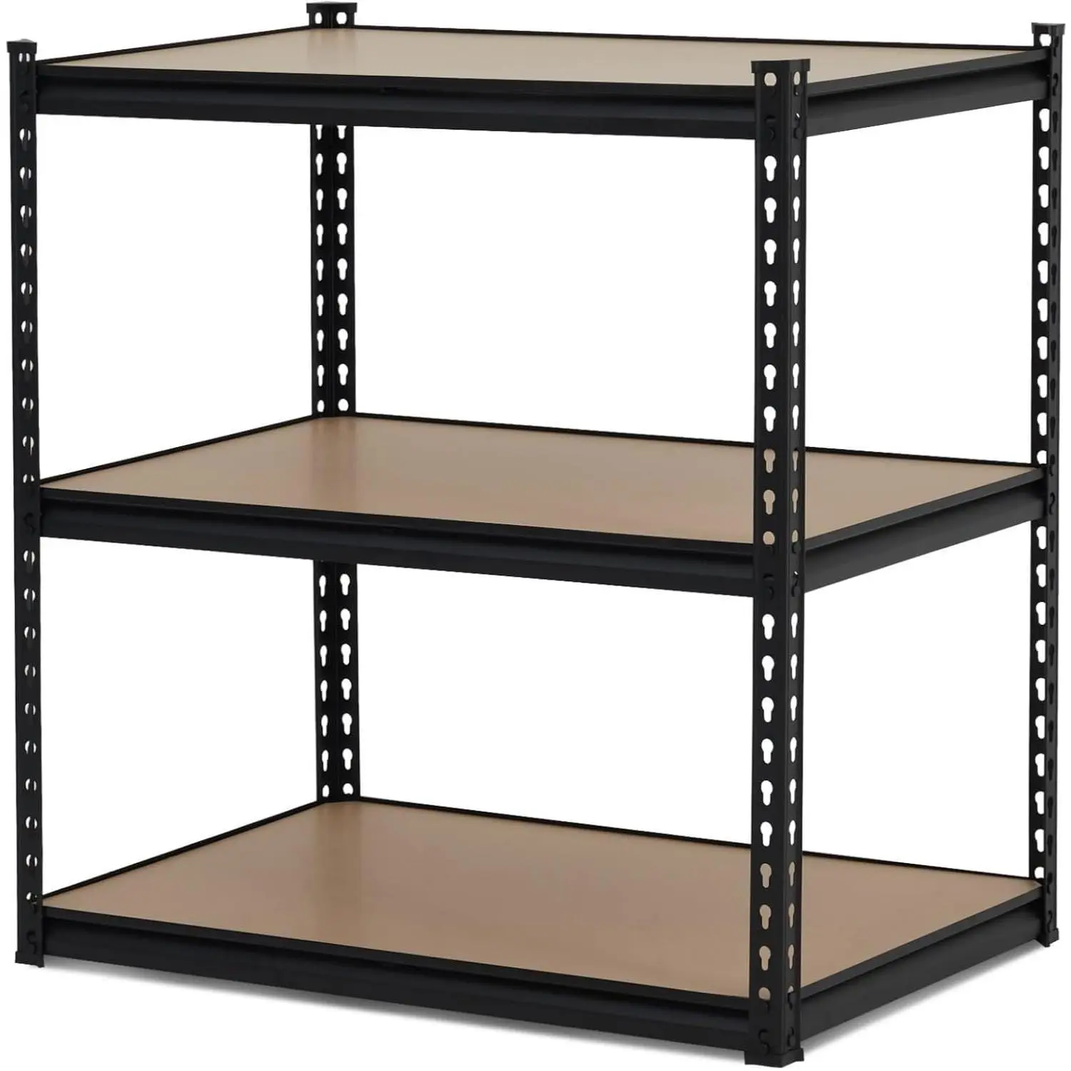 Heavy Duty 3-Tier Adjustable Metal Storage Shelving Unit – Carbon Steel Freestanding Rack, Large Capacity Utility Shelf for Garage, Pantry, Basement, Warehouse, 36/48"W x 18"D x 36"H, 1500 lbs Load