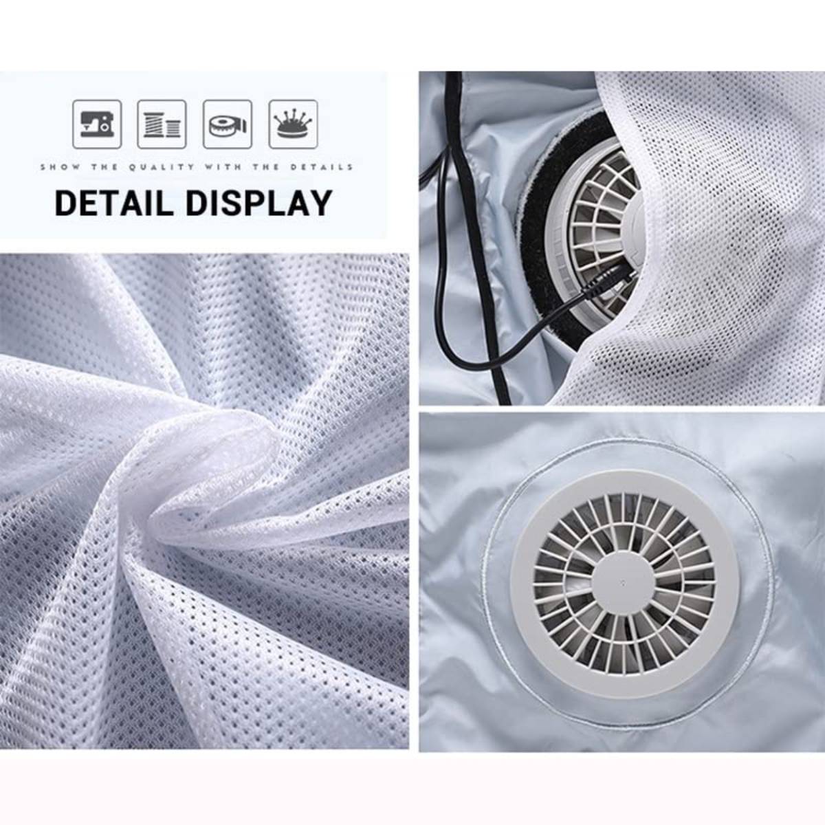 Men's Cooling Smart Camouflage Vest with Fans, Breathable Outdoor Jacket for Work, Rechargeable Air Conditioning Apparel, Menswear