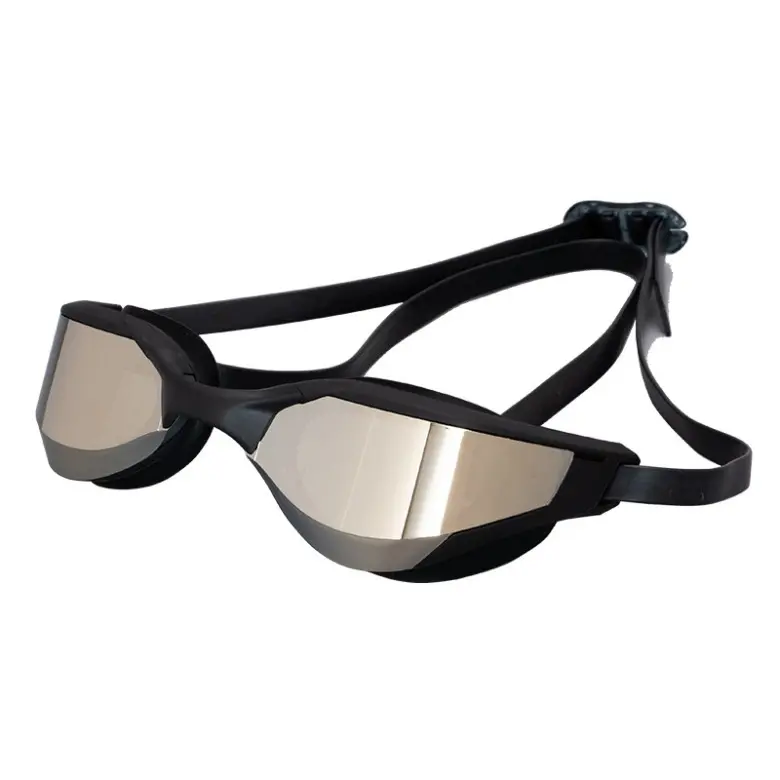 Unisex Racing Training Swim Goggles - Mirrored Coated Anti-Fog Lens, Soft Silicone Seal, Waterproof Design for Training and Competitions, Soft Frame, Goggles For Swimming
