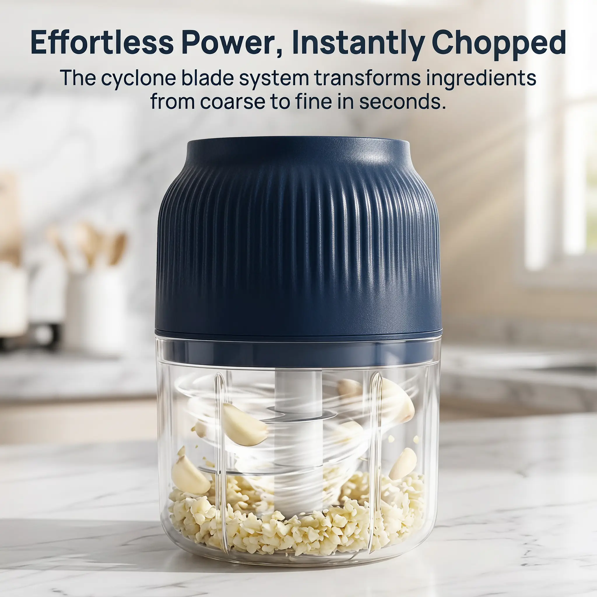 USB Rechargeable Electric Mini Food Shredder, Portable Meat Grinder & Garlic Masher, Wireless Lithium Battery Food Processor for Minced Meat, Onion, Ginger, Chili & Vegetable