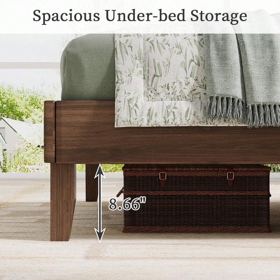 Upholstered Bed Frame with Diamond Tufted Headboard, Vintage & Modern Style, Strong Wooden Slat Support, No Box Spring Needed, Noise-Free Easy Assembly Upholstered Bed Frame with Diamond Tufted Headboard, Vintage & Modern Style, Strong Wooden Slat Support, No Box Spring Needed, Noise-Free Easy Assembly